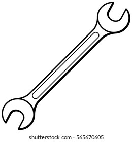 Open End Wrench Illustration