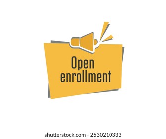 open enrollment text information sign