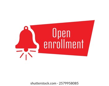 open enrollment text information sign