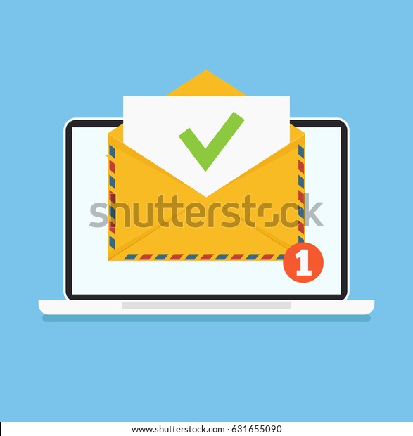 Vector De Stock Libre De Regalias Sobre Abierto Con El Correo