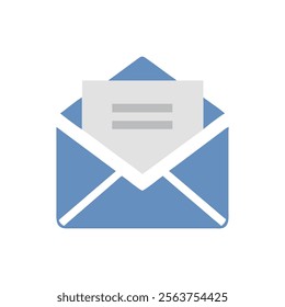 Open Envelope for Correspondence Icon Design
