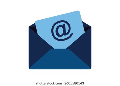 Open Envelope Email Icon, email envelope icon, electronic mail symbol, envelope email vector, business mail illustration