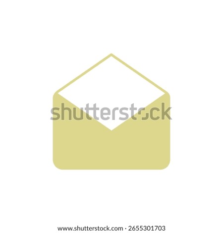 open envelope in fill icon