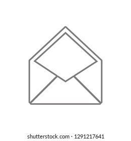 Open envelope  icon. Element of cyber security for mobile concept and web apps icon. Thin line icon for website design and development, app development