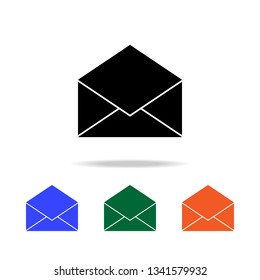 open envelope icon. Elements of simple web icon in multi color. Premium quality graphic design icon. Simple icon for websites, web design, mobile app, info graphics