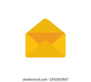 Ícone Abrir envelope. Caixa de e-mail, mensagem ou envelope. O pictograma de envelope aberto. Ícone Comunicação. Ícone de email. Carta. Enviar. Ícone Receber. Design e ilustração do vetor de correspondência. 