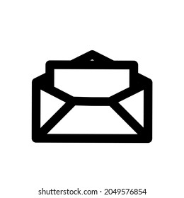 Open envelope icon with letter inside
