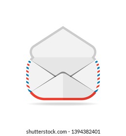 Open the envelope Icon in trendy flat style isolated on white background. Mail symbol for your web site design, logo, app, UI. Vector illustration - Vector