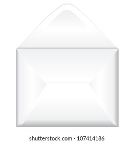 Open Envelope, Isolated On White Background, Vector Illustration