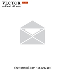 open envelope with a letter, vector, EPS 10