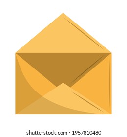 open envelope mail isolated icon