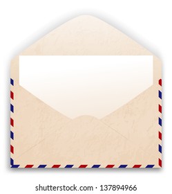 open envelope with paper