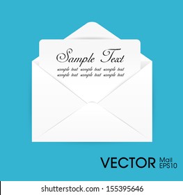 Open envelope with paper