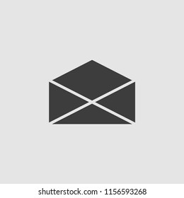 open envelope vector icon illustration 
