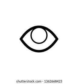 Open Eye border icon. This icon use for admin panels, website, interfaces, mobile apps