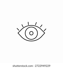 Wimpern mit offenen Augen Symbol, Vektorsymbol