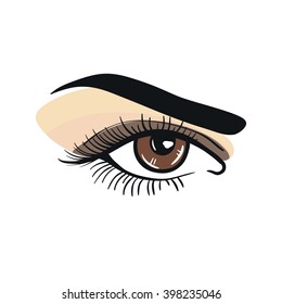 open female eye