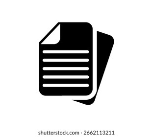 Open file folders icon. Folder with documents linear and full pictogram vector design and illustration.
