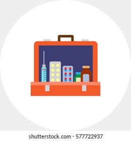 Open first aid kit icon