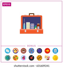 Open first aid kit icon