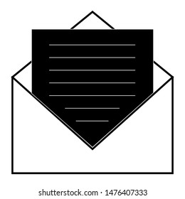 open flat  Email icon design, Open envelope, Envelope Icon vector.  mail symbol for website design, mobile application, ui- vector
