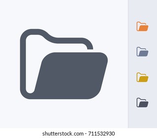 Open Folder - Carbon Icons. A professional, pixel-perfect icon.  