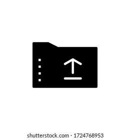 open folder, download folder, upload folder icon. perfect for website, application, user interface, mobile application, logo and presentation template. icon design solid style.