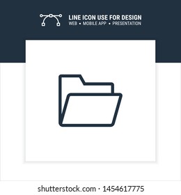 open folder icon  design vector illustration