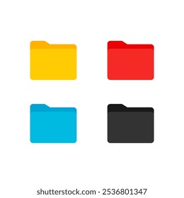 open folder icon. Folder with documents, flat design icon vector illustration for website design logo application dictionary access