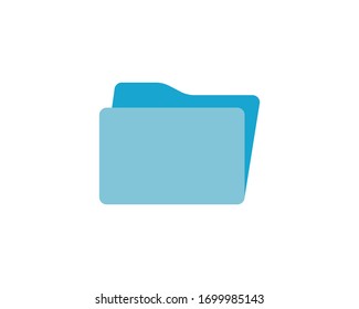 open folder icon. Folder with documents on white background, vector