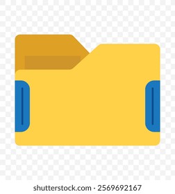 open folder icon. Folder with documents on white background, vector. eps 10.