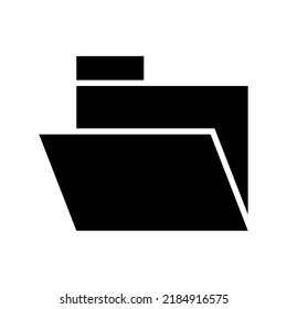 open folder icon or logo isolated sign symbol vector illustration - high quality black style vector icons
