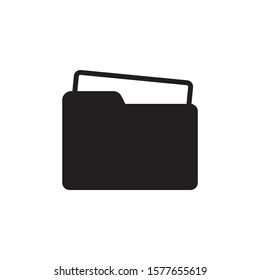 Open folder icon, vector isolated