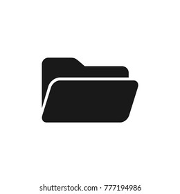 Open Folder Icon Vector Template