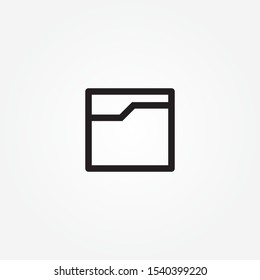 open folder sign icon design