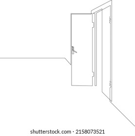 2,954 Office door line drawing Images, Stock Photos & Vectors ...