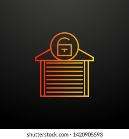 open garage nolan icon. Elements of automation set. Simple icon for websites, web design, mobile app, info graphics