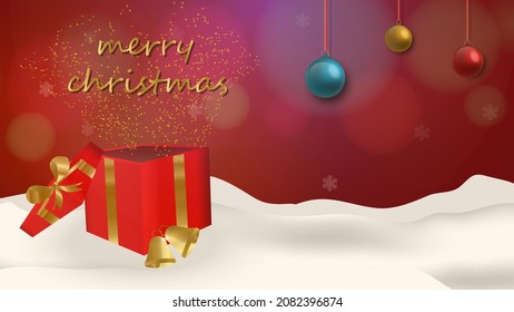 open gift box christmas surprise