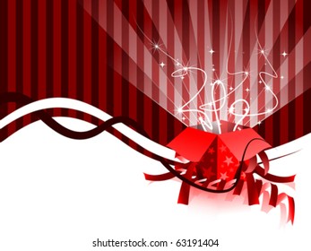 open gift box with copy space eps8