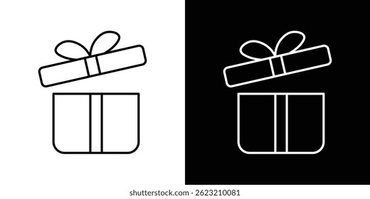 Open gift box icon vector illustration for web and mobile