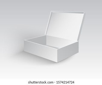 Open gift box with isolated on white. Illustration Isolated on a white background. Vector EPS10