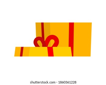 Open gift box isolated. place for your object