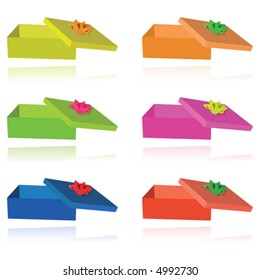 Open gift box set
