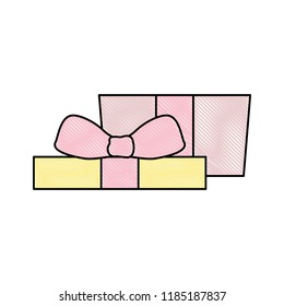 open gift box surprise decoration icon