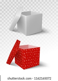 open gift box. vector on white background