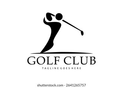Open golf championship logo illustration design