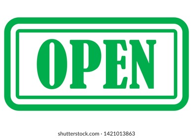 open green banner. vector illustration 