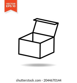 Offene Gitterlinien-Symbole, qualitativ hochwertige Symbole, die für Business-Grafiken und Zustellungsdienste geeignet sind, Webdesign, Anwendungen usw. EPS10-Vektorsymbol auf weißem Hintergrund.