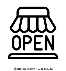Open grocery store