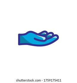 open hand color style design
